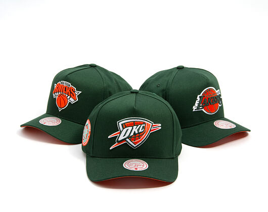Kšiltovka Mitchell & Ness - NBA - Emerald Slam - Oklahoma City Thunder - Green/Orange