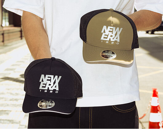 Kšiltovka New Era - Branded Reflective 9FORTY M-CROWN A-Frame Trucker - Black