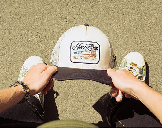 Kšiltovka New Era - Branded Wild West Patch 9FORTY M-CROWN A-Frame Trucker - Cream / Navy