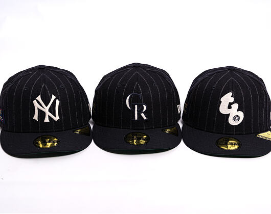 Kšiltovka New Era - MLB Moon Cooperstown 59FIFTY - NY Yankees - White And Navy Pinstripe