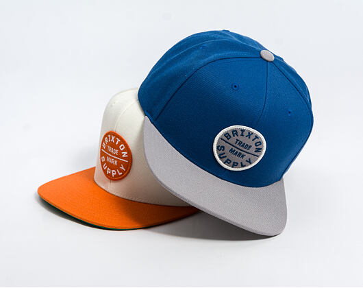 Kšiltovka Brixton - Oath Iii Snapback - Blue/Light Grey
