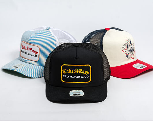 Kšiltovka Brixton - Take It Easy C Np Mp Trucker - Washed Black
