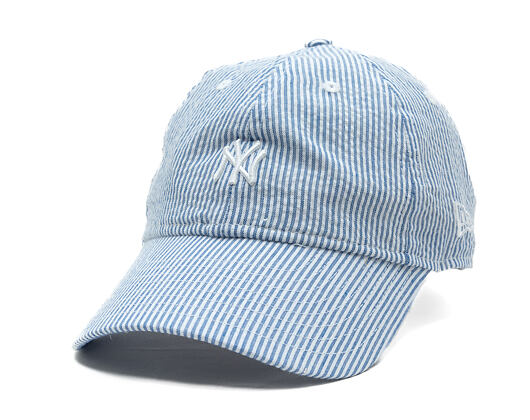 Dětská Kšiltovka New Era - MLB Seersucker 9TWENTY - NY Yankees - Pastel Blue