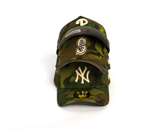 Kšiltovka New Era - MLB Ripstop Camo 59FORTY - Seattle Mariners - Woodland Camo