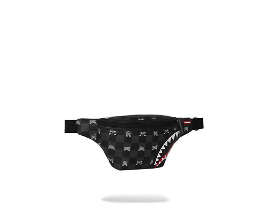 Ledvinka Sprayground - Gray Peeking Character Check Savvy Crossbody