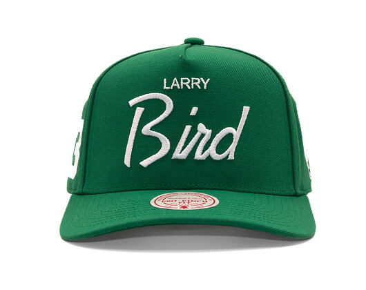 Kšiltovka Mitchell & Ness - Player Script Hwc - NBA - Boston Celtics - Larry Bird - Green