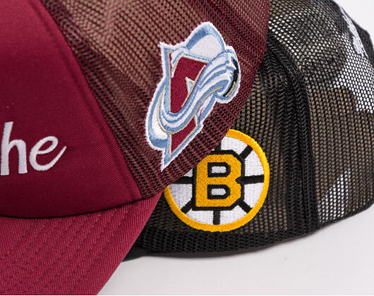 Kšiltovka Mitchell & Ness - Head Coach Trucker - NHL - Boston Bruins - Black