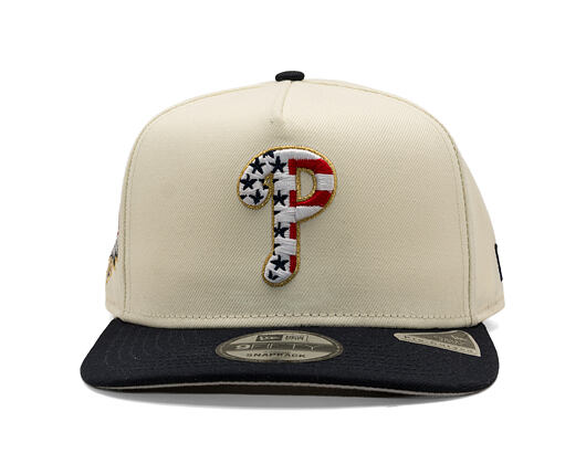 Kšiltovka New Era - MLB "American Flag" 9FIFTY - Philadelphia Phillies - Chrome White