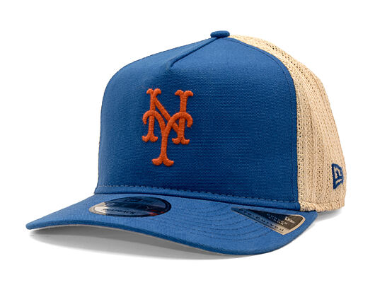 Kšiltovka New Era - MLB "Summer Twine Grained" 9FIFTY - NY Mets - Team Color / Open Market Tan