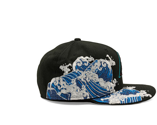 Kšiltovka New Era - MLB "Tidal Wave" 59FIFTY - Arizona Diamondbacks - Black