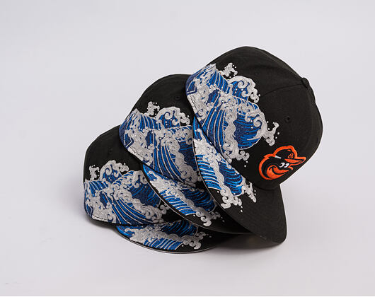 Kšiltovka New Era - MLB "Tidal Wave" 59FIFTY - Baltimore Orioles - Black