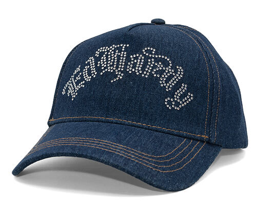 Kšiltovka Ed Hardy - Diamante Gothic 5 Panel Trucker Cap - Denim
