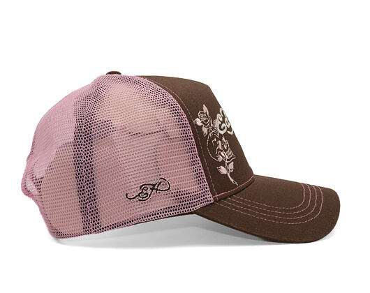 Kšiltovka Ed Hardy - Skull And Roses 5 Panel Trucker Cap