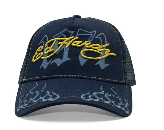 Kšiltovka Ed Hardy - 1971 5 Panel Trucker Cap - Navy