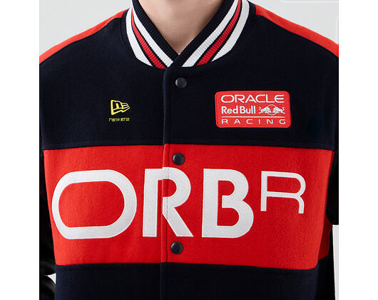 Bunda New Era - F1 Wordmark Varsity Jacket - RED BULL F1 - Navy Blue