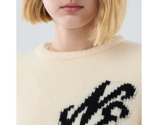 Svetr New Era - Branded Knit Sweater - Cream