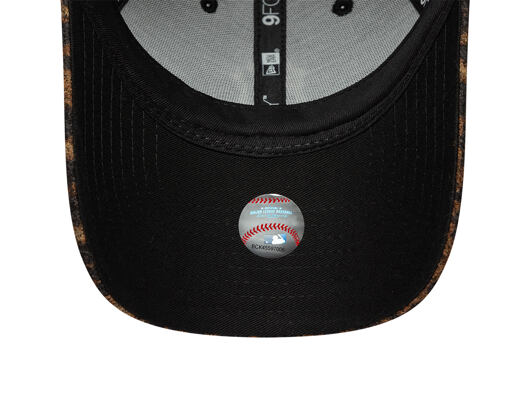 Dámská Kšiltovka New Era - MLB Cosy Leopard 9FORTY - NY Yankees - Deep Auburn / Black