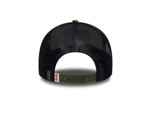 Kšiltovka New Era - Branded Patch Cord 9FORTY A-Frame Trucker - Cream / New Olive