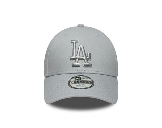 Dětská Kšiltovka New Era - MLB Metallic 9FORTY - LA Dodgers - Grey / Silver