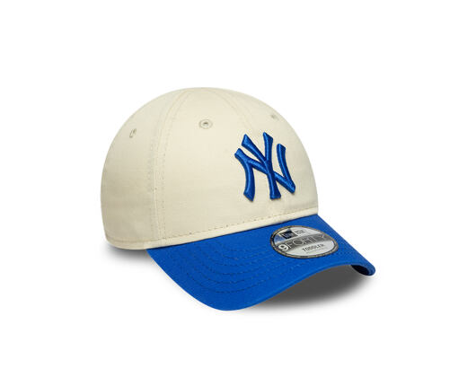 Dětská Kšiltovka New Era - MLB Essential 9FORTY - NY Yankees - Cream / Blue