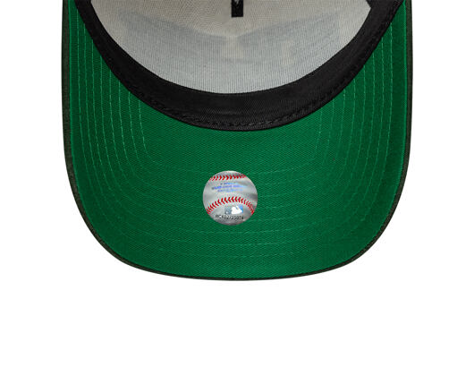 Kšiltovka New Era - MLB Wordmark Suede 9FORTY A-Frame - NY Yankees - Cream / Cilantro Green
