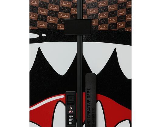 Kufr Sprayground - Sharks In Paris Wtf Bubble Brown Check Full-Size Luggage
