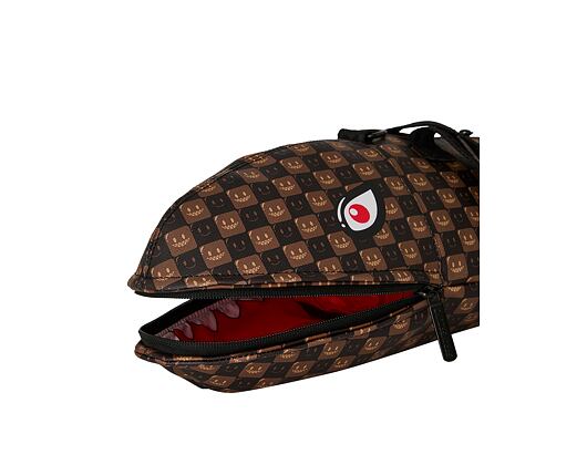 Taška Sprayground - Sharks In Paris Wtf Bubble Brown Check Shark Duffle