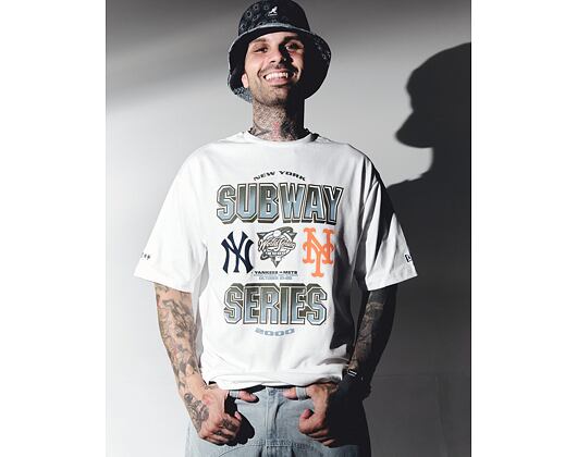 Triko New Era - MLB Subway Series Oversized Tee - MLB - White