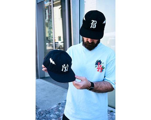 Kšiltovka New Era - MLB IMAGE DROP Heritage 9FIFTY Retro Crown - NY Yankees - Navy / Cream