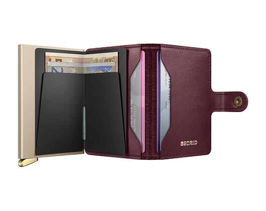 Peněženka Secrid - Miniwallet Emboss Diamond Premium - Bordeaux