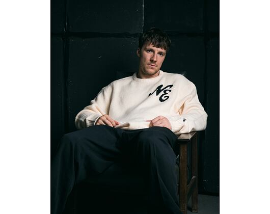 Svetr New Era - Branded Knit Sweater - Cream