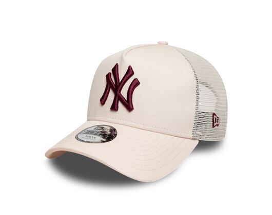Dětská Kšiltovka New Era - MLB League Essential 9FORTY A-Frame Trucker - NY Yankees - Blush Pink