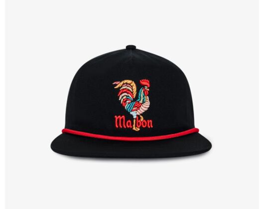 Kšiltovka Malbon - Rooster Snapback - Black