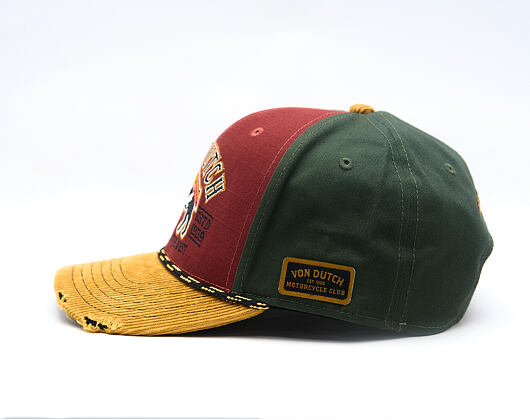 Kšiltovka Von Dutch - Semi Curve - Embroidery Premium - Red / Green