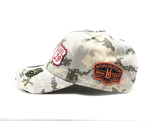 Kšiltovka Von Dutch - Baseball - Camo Patch - Camo