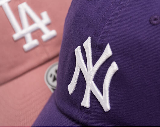 Kšiltovka '47 Brand - MLB Clean Up - NY Yankees - Purple