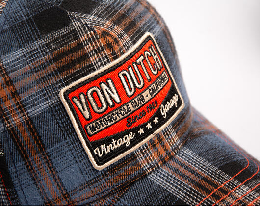 Kšiltovka Von Dutch - Baseball - Checkered Patch - Navy
