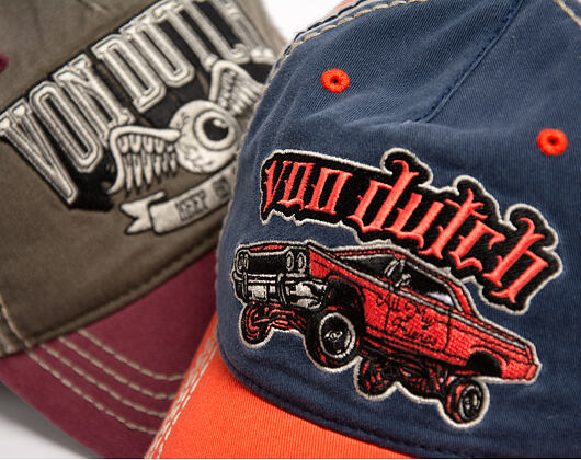 Kšiltovka Von Dutch - Baseball - Embroidery - Orange / Navy