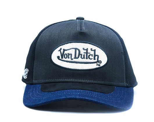 Kšiltovka Von Dutch - Trucker - Denim Visor Patch Premium - Black / Navy