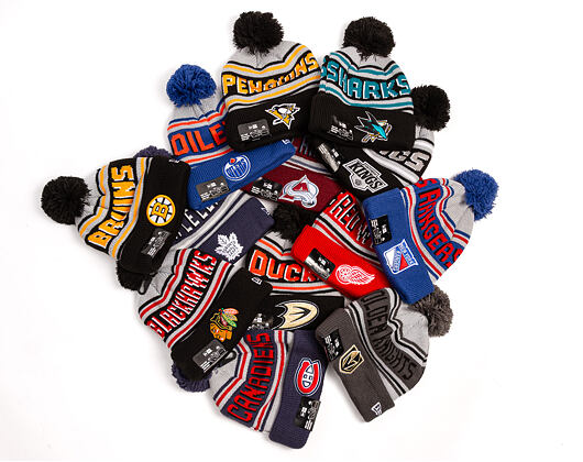 Kulich New Era - NHL Evergreen Wordmark Pom Medium Knit - San Jose Sharks - Team Color