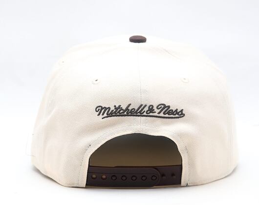 Kšiltovka Mitchell & Ness - NBA Brown And Cream Pro Snapback - Los Angeles Lakers - Cream