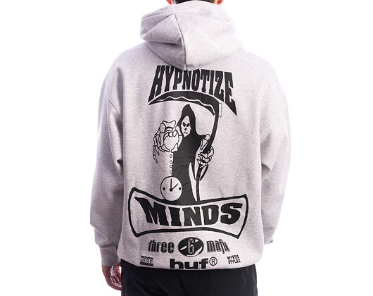 Mikina Huf - Three 6 Mafia Memphis Po Hoodie - Heather Grey