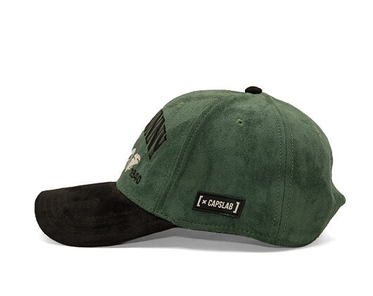 Kšiltovka Capslab - Looney Tunes A-Frame - Bugs Bunny Est. 1940 Suede - Green / Black