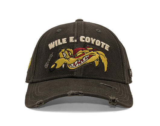 Kšiltovka Capslab - Looney Tunes Baseball Cap - Wile E. Coyote Caution Distressed - Black