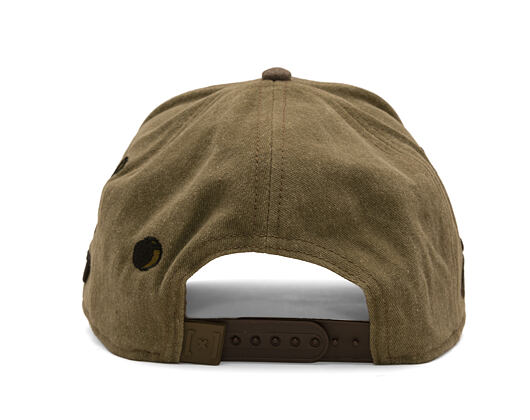 Kšiltovka Capslab - Lucky Luke A-Frame - Bullet Holes Distressed - Olive