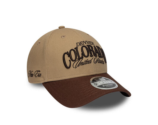 Kšiltovka New Era - Branded Wordmark 9FORTY M-CROWN - Camel / Chestnut Brown