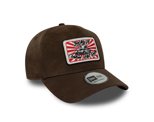 Kšiltovka New Era - Branded Moto Patch Pu 9FORTY A-Frame - Chestnut Brown