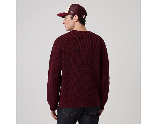 Mikina New Era - MLB Waffle Knit Crew - NY Yankees - Maroon