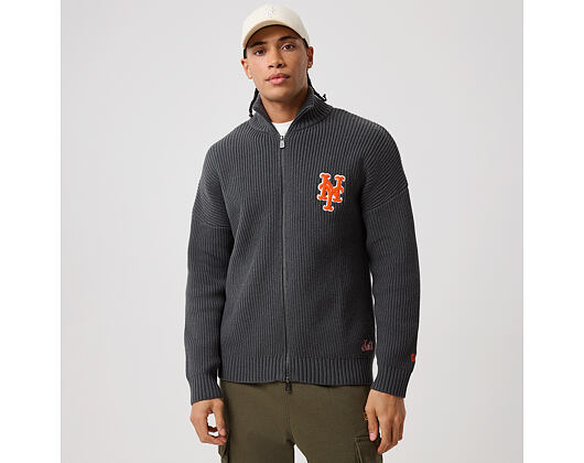 Svetr New Era - MLB Zip Knitwear - NY Mets - Steel