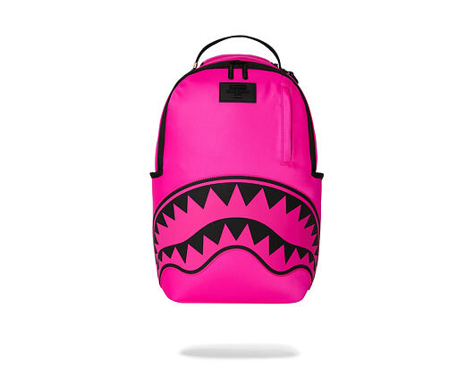 Batoh Sprayground - Shark Central White Stencil Shark Pink Nylon Backpack